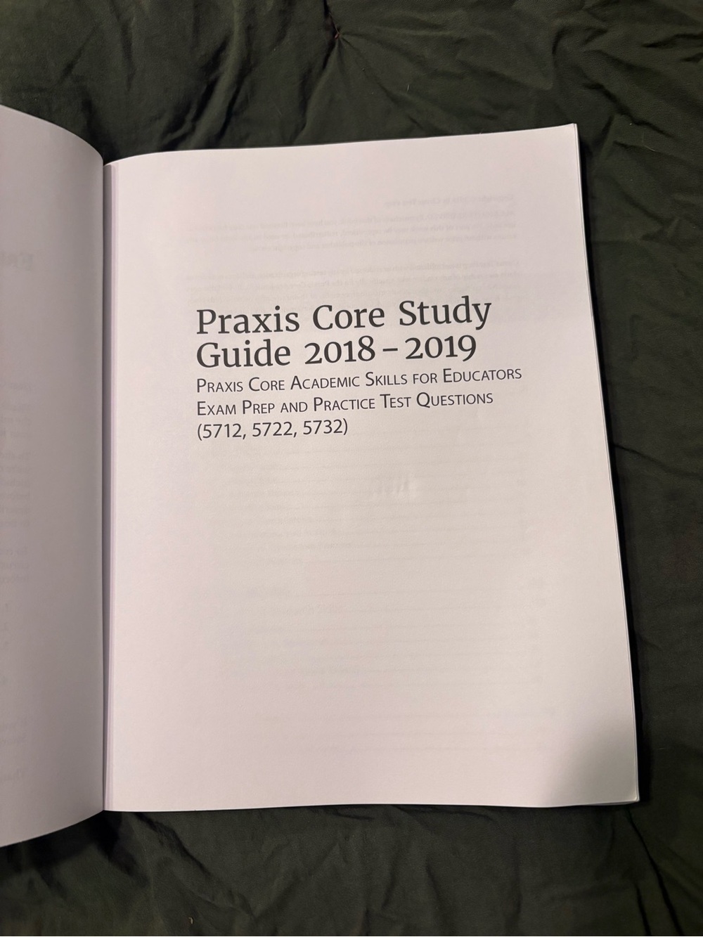 PRAXIS Core Study Guide - Blue - Picture 2 of 3